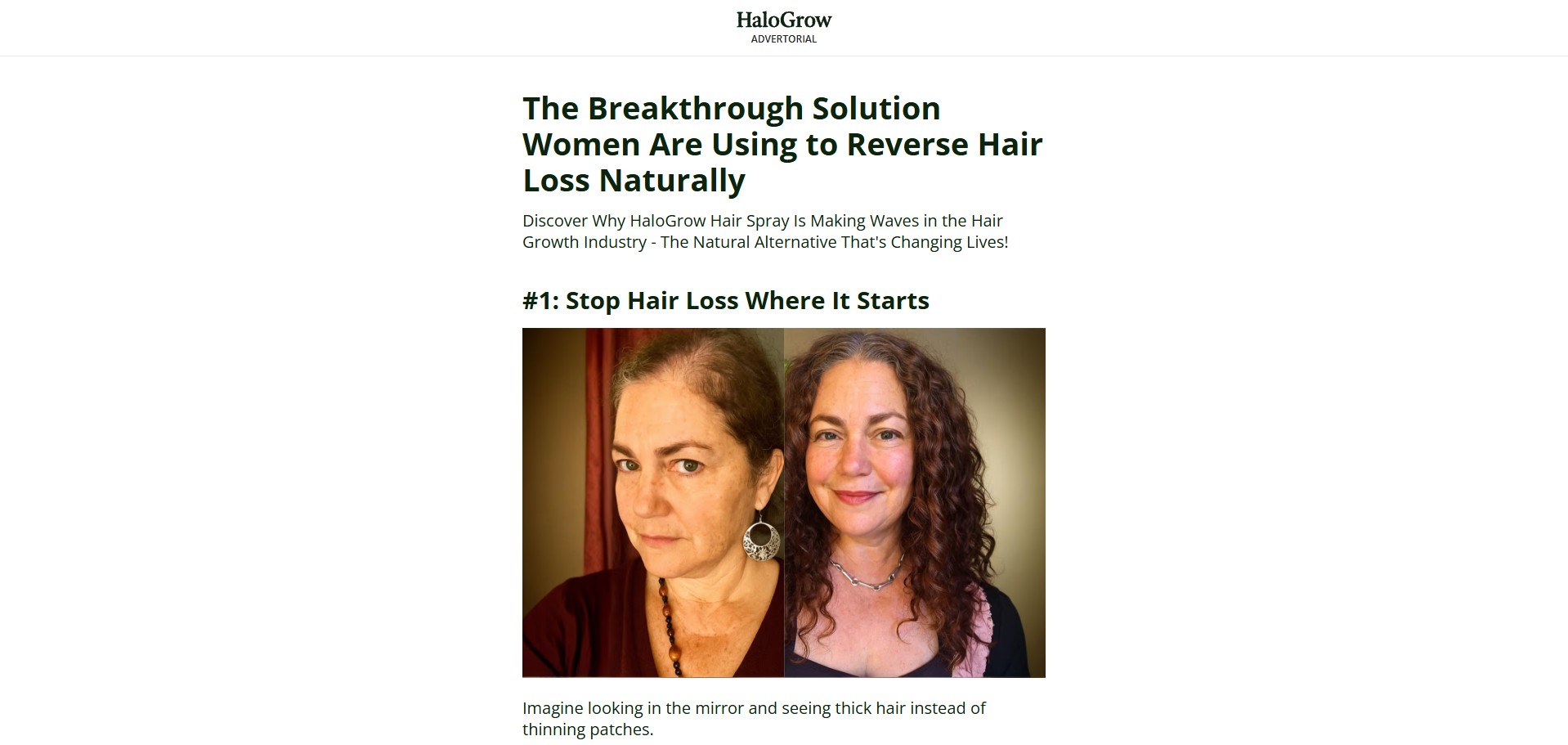 HaloGrow Hair Spray Product