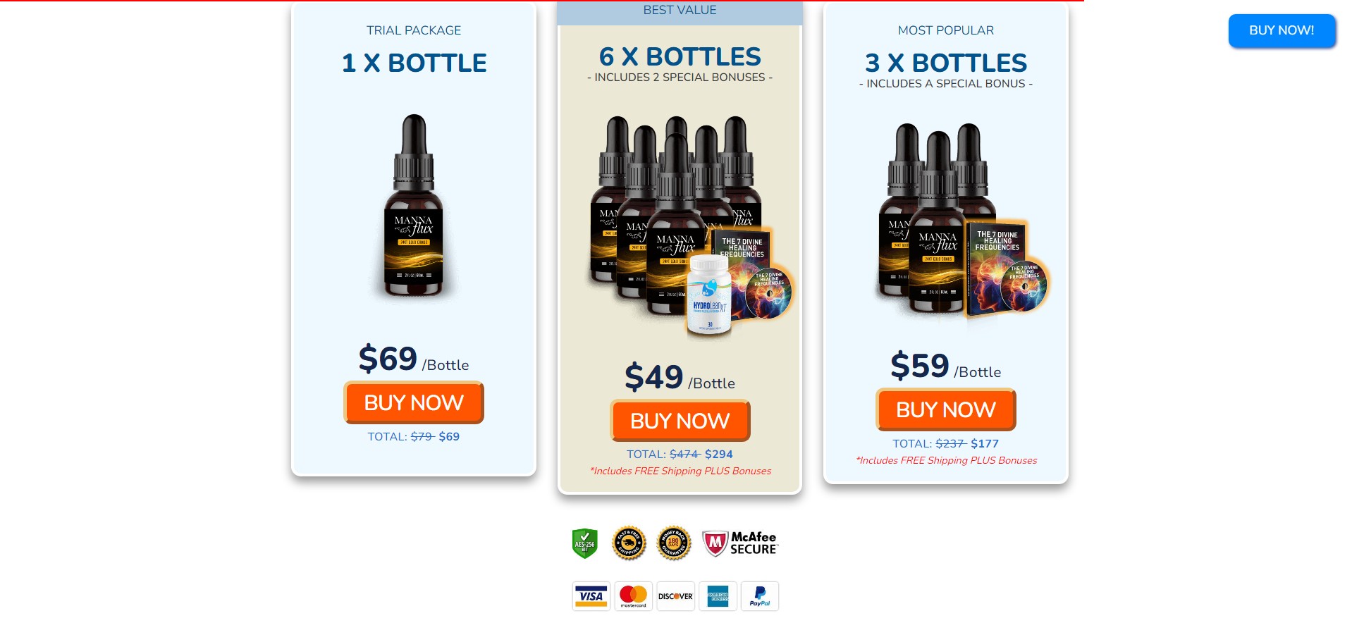 MannaFlux Product